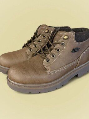 Lugz brown leather lace up boots